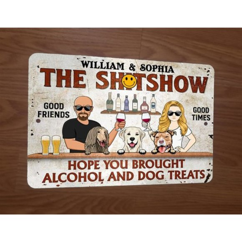 William Sophia The Shitshow Good Friends Times 8x12 Metal Wall Sign